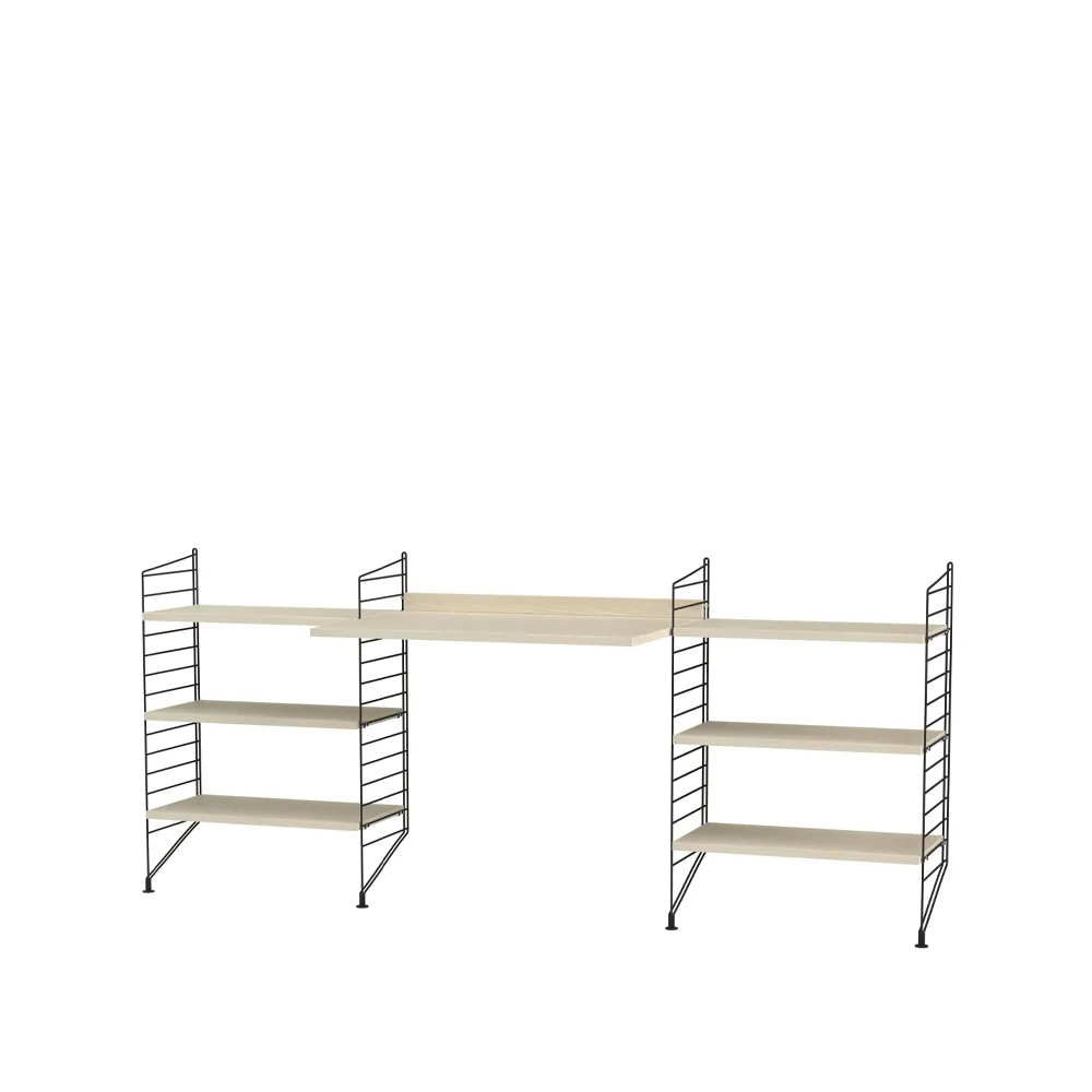 String kantoor essenhout & zwart - Combinatie D,  String