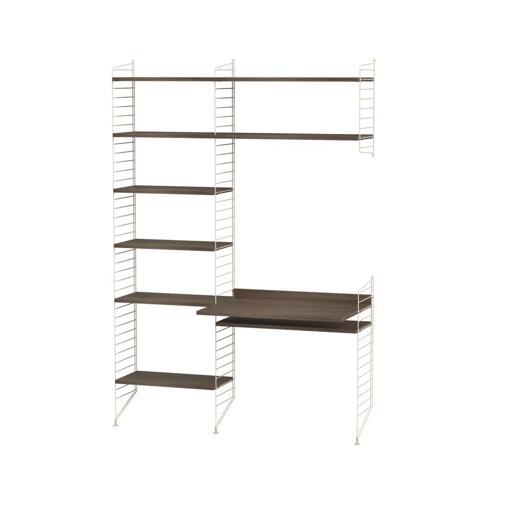 String kantoor walnoot & beige - Combinatie G,  String