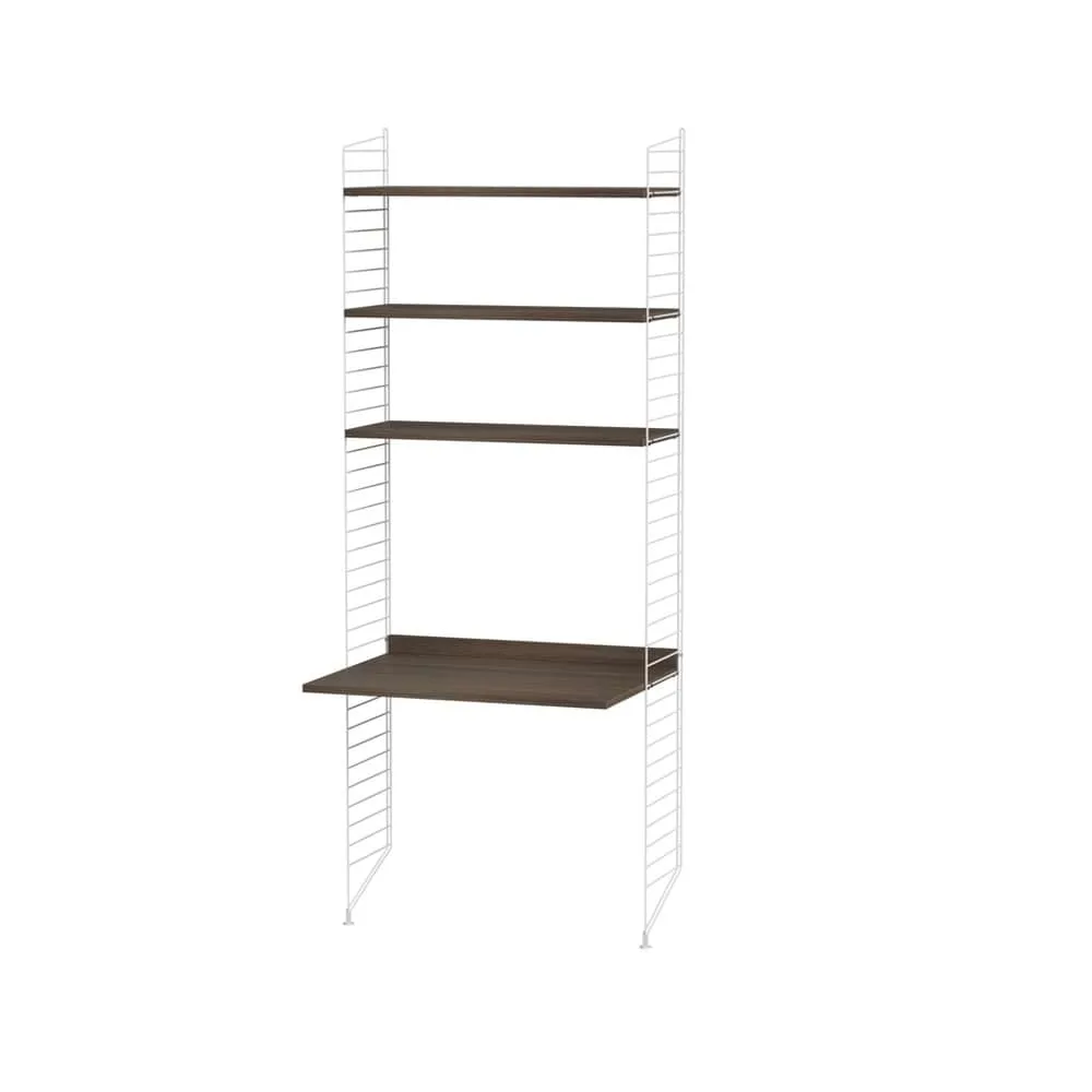 String kantoor walnoot & wit - Combinatie A String