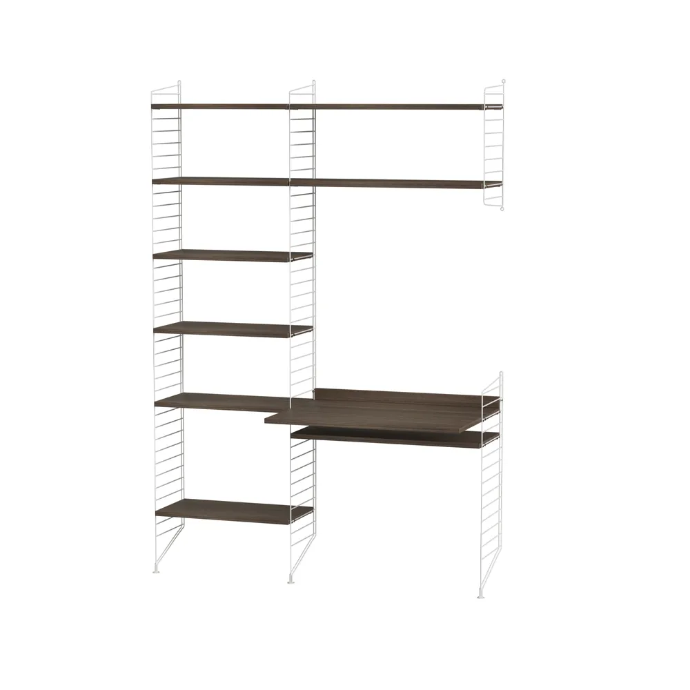 String kantoor walnoot & wit - Combinatie G,  String
