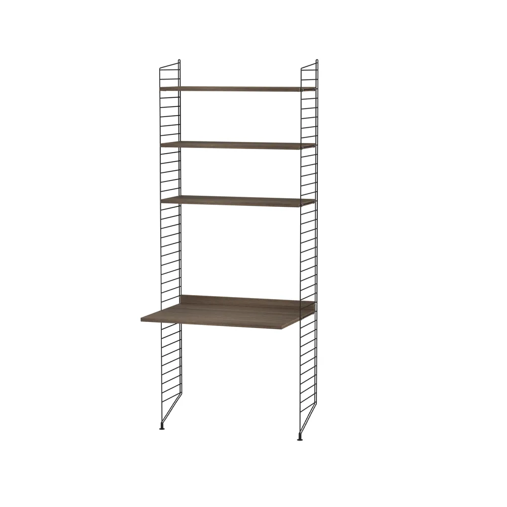 String kantoor walnoot & zwart - Combinatie A,  String