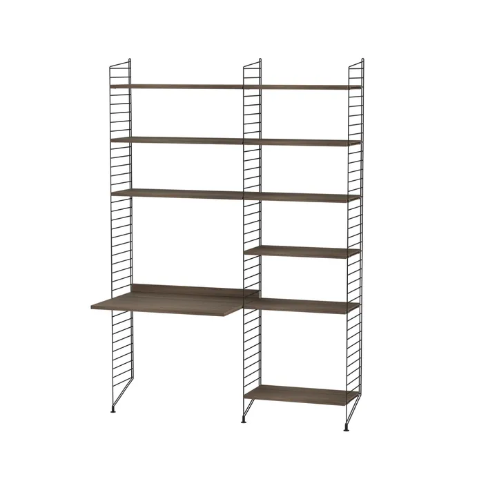 String kantoor walnoot & zwart - Combinatie B - String