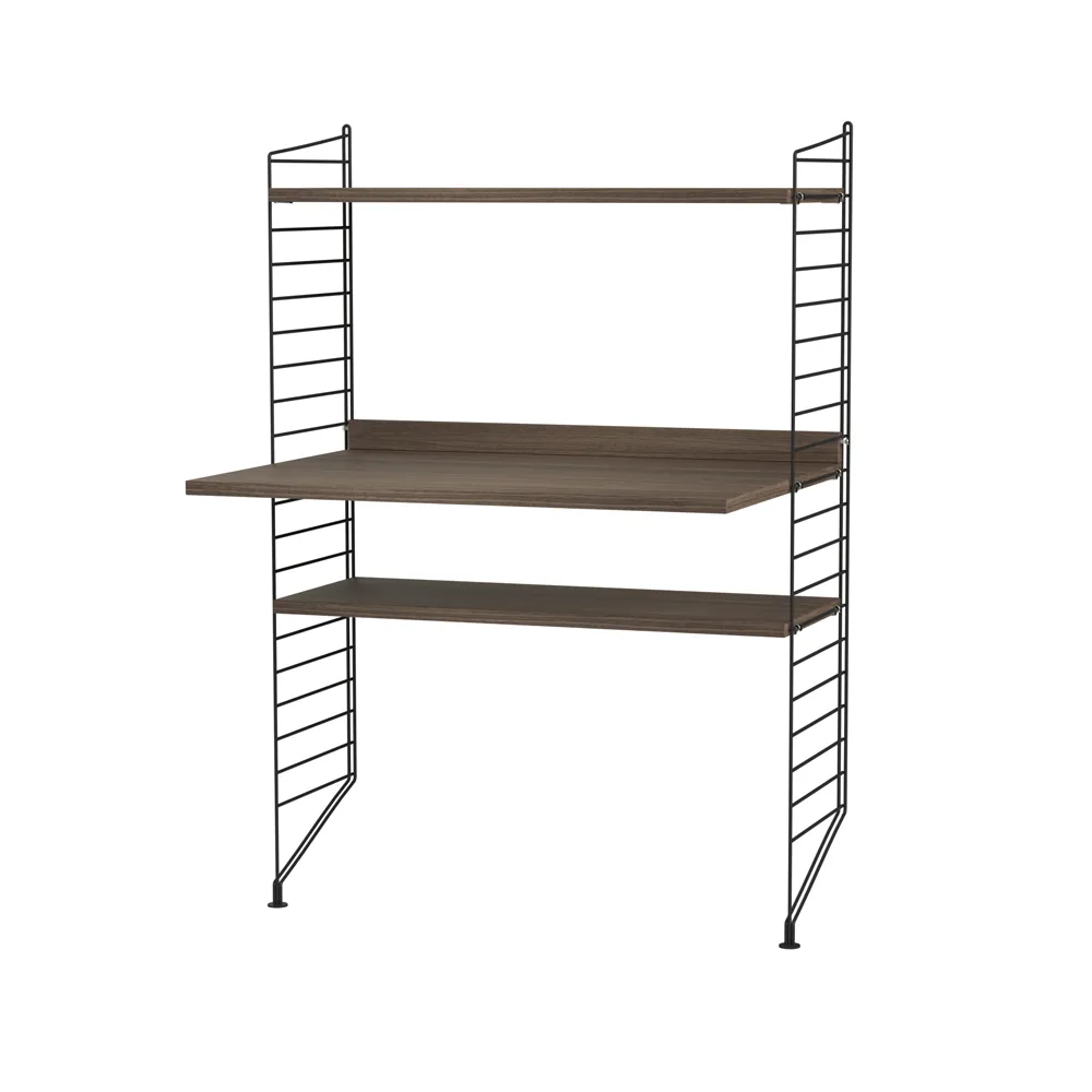 String kantoor walnoot & zwart - Combinatie H,  String