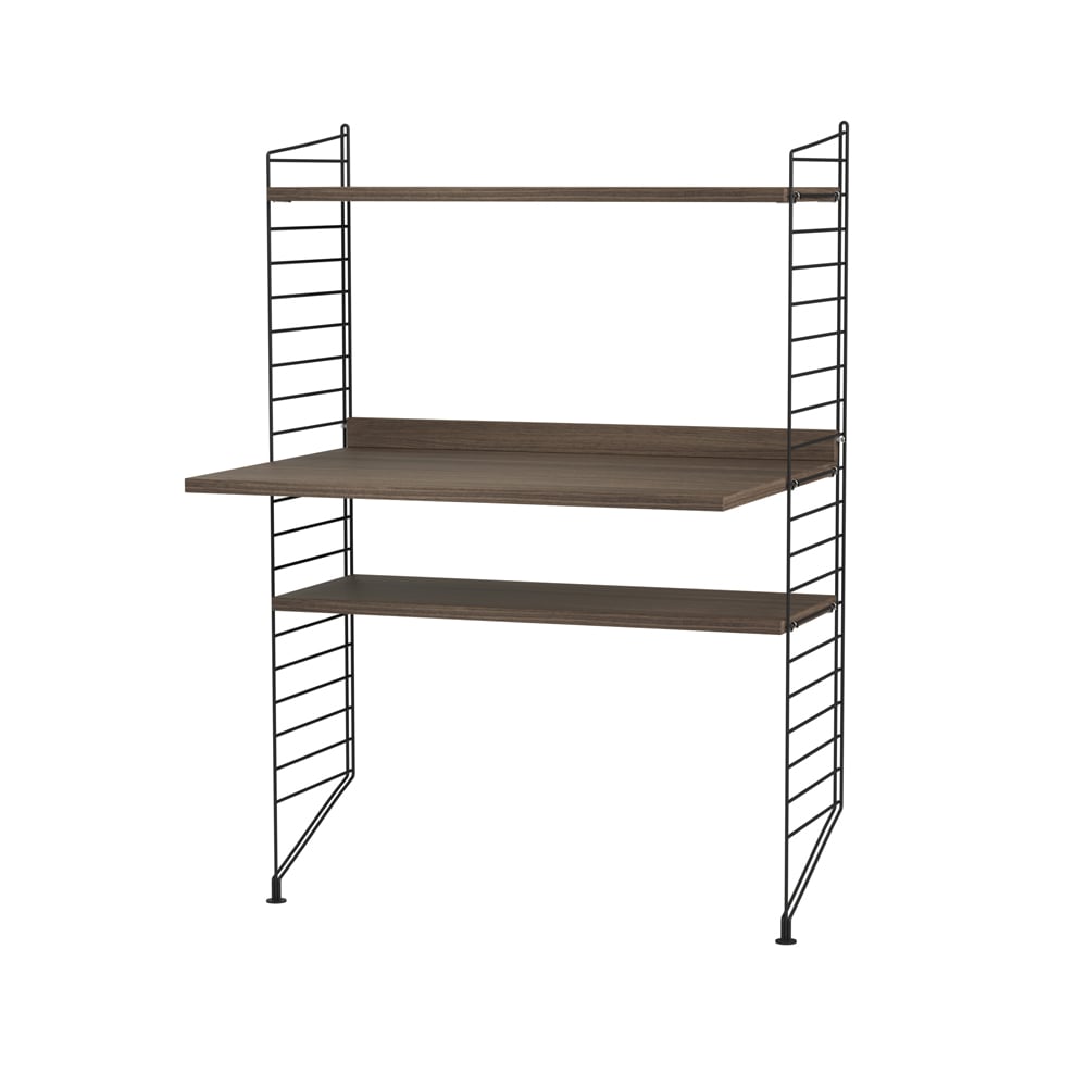 String kantoor walnoot & zwart - Combinatie H | Scandinavisch Interieur | Bruin