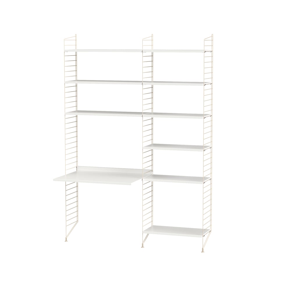 String kantoor wit & beige - Combinatie B | Scandinavisch Interieur | Wit