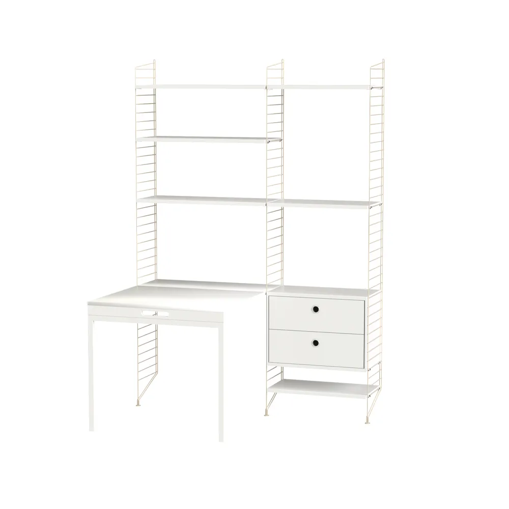String kantoor wit & beige - Combinatie E,  String