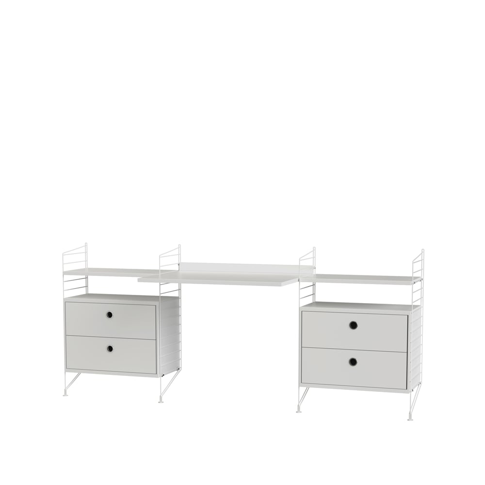 String kantoor wit - Combinatie C | Scandinavisch Interieur | Wit