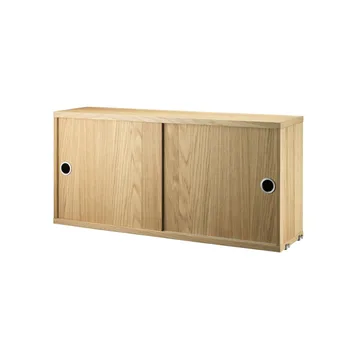 String kast met schuifdeur - eik, 78x20 cm - String