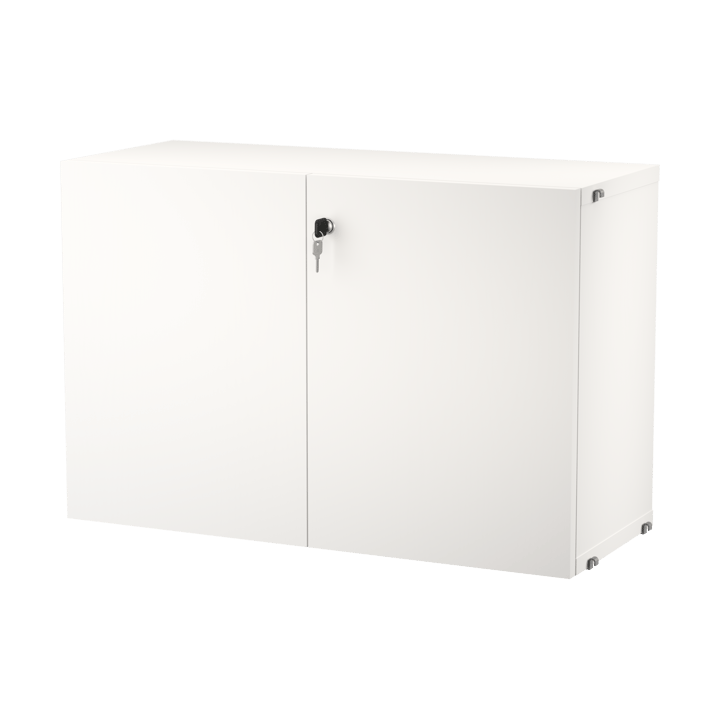 String kast met slot, Wit String