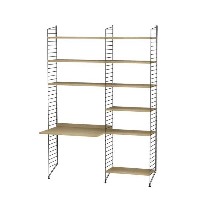 String kinderkamer eik & zwart - Combinatie D - String