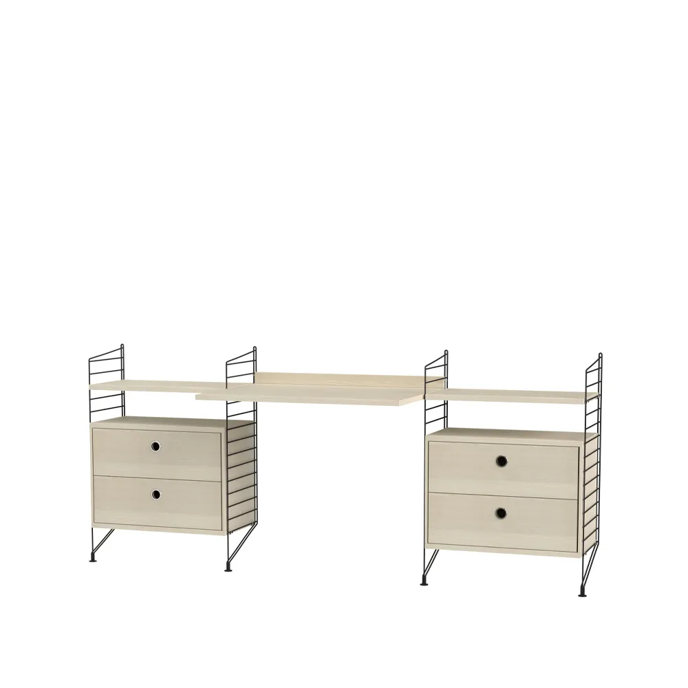 String kinderkamer essenhout & zwart - Combinatie C,  String
