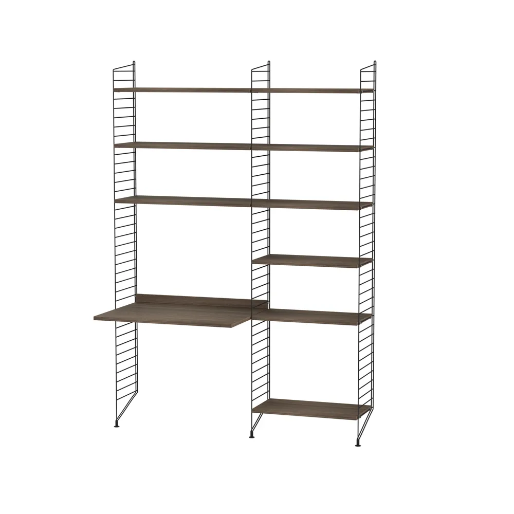 String kinderkamer walnoot & zwart - Combinatie D,  String