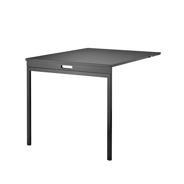 String klaptafel - Essenhout zwarte beits-zwarte metalen poten - String