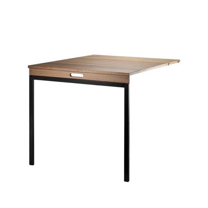 String klaptafel - Walnoot-zwarte metalen poten - String