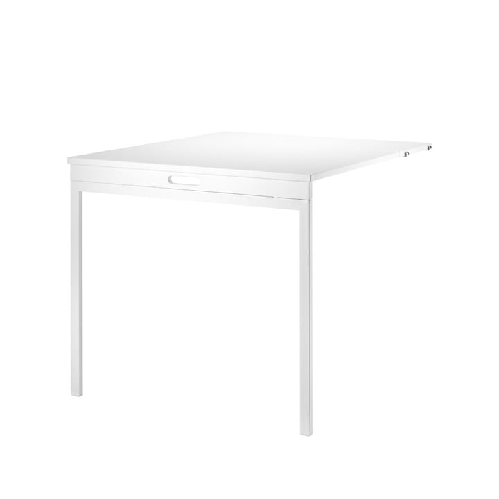 String klaptafel - Wit-witte metalen poten - String