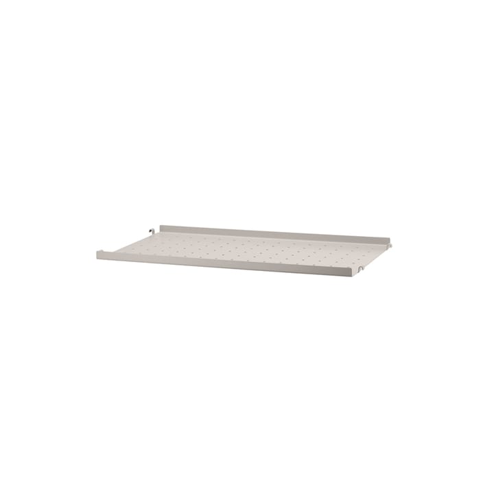 String metalen plank - beige, 58x30 cm, lage rand - String