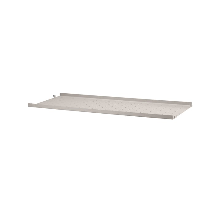 String metalen plank - beige, 78x30 cm, lage rand - String