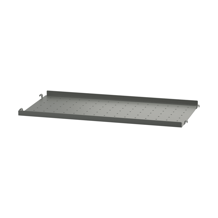 String metalen plank - Donkergrijs, 58x30 cm, lage rand - String