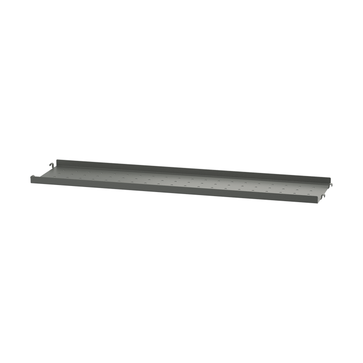 String metalen plank - Donkergrijs, 78x20 cm, lage rand - String