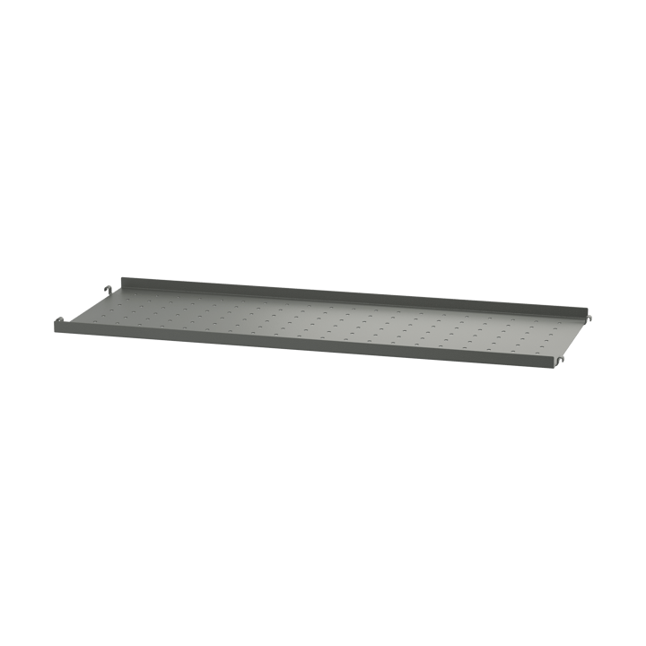 String metalen plank - Donkergrijs, 78x30 cm, lage rand - String