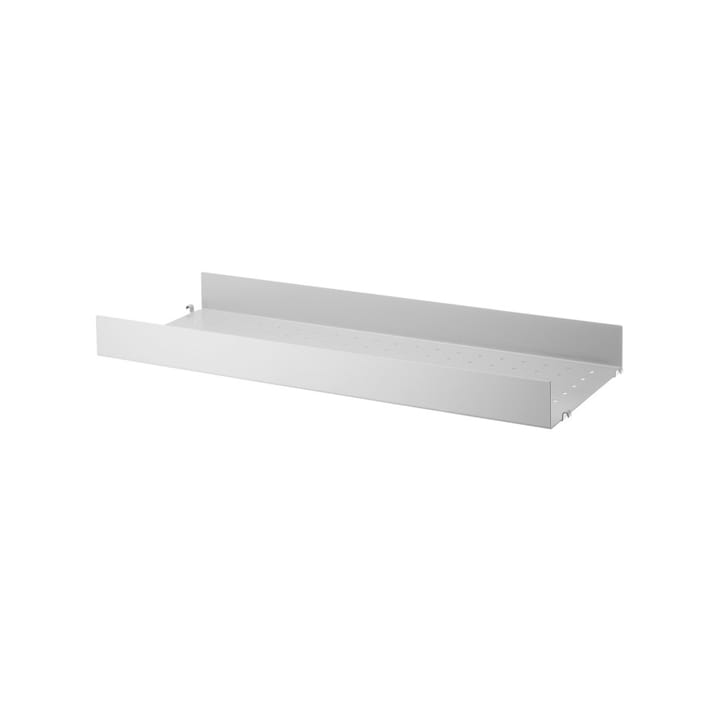 String metalen plank - grijs, 78x30 cm, hoge rand - String