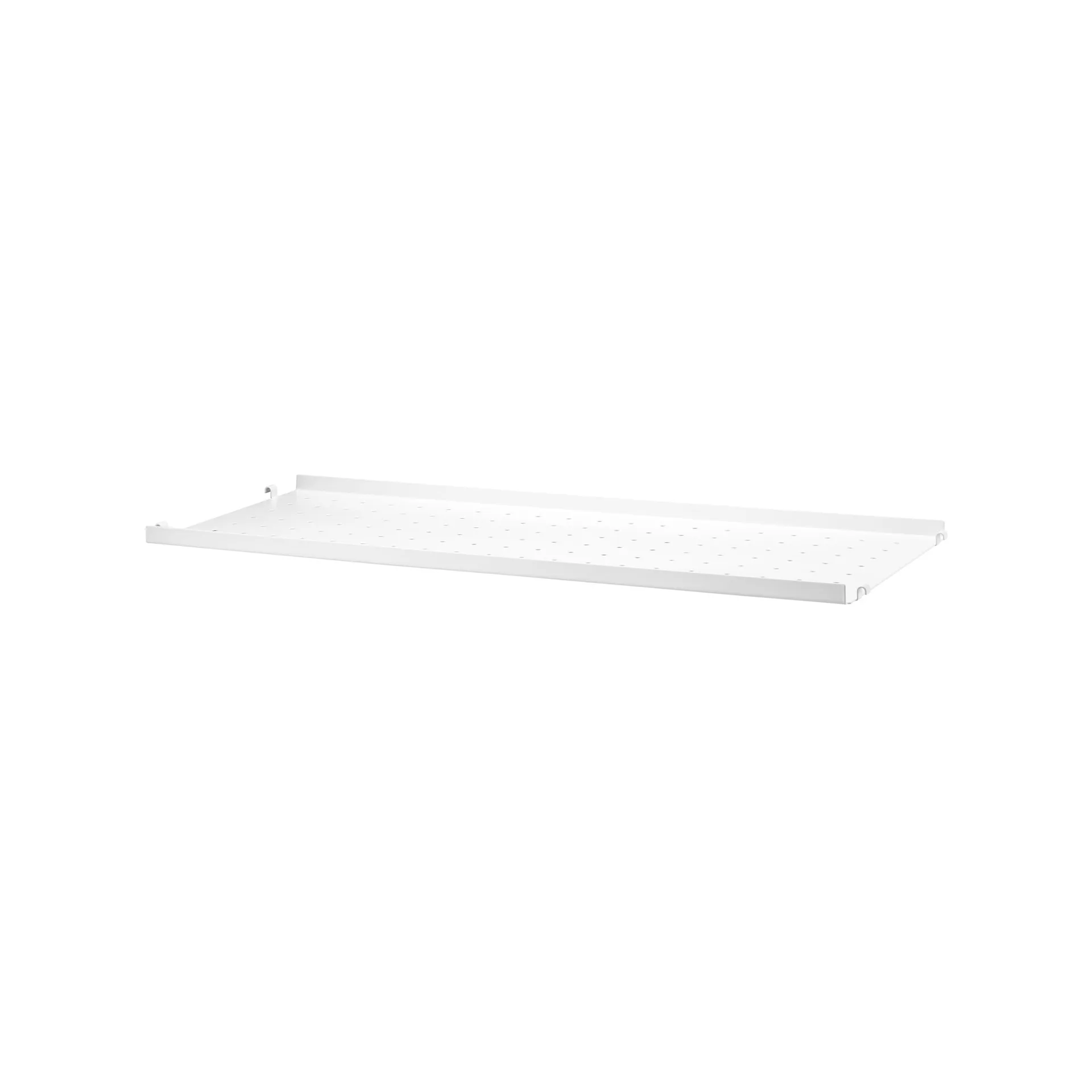 String metalen plank, wit, 78x20 cm, lage rand String
