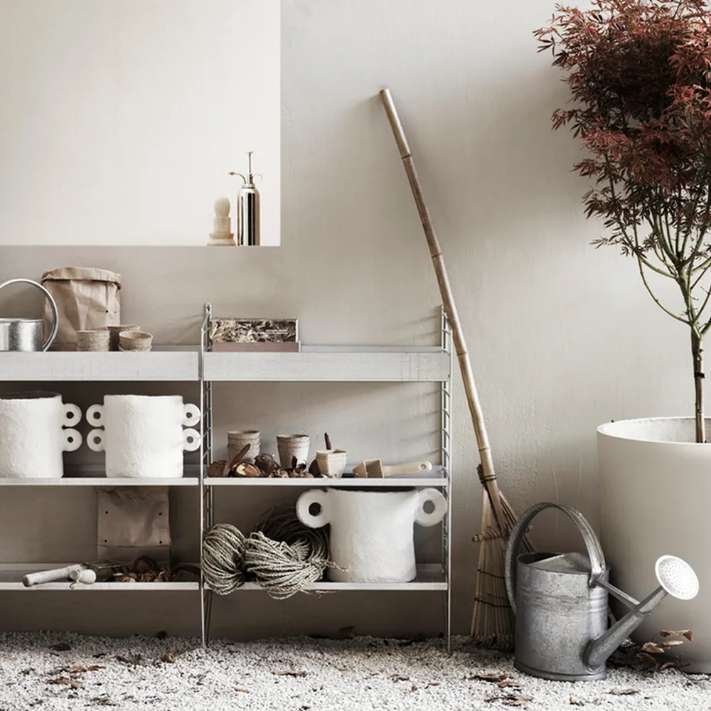 String Outdoor plank, Verzinkt-58x30 cm-hoge rand String