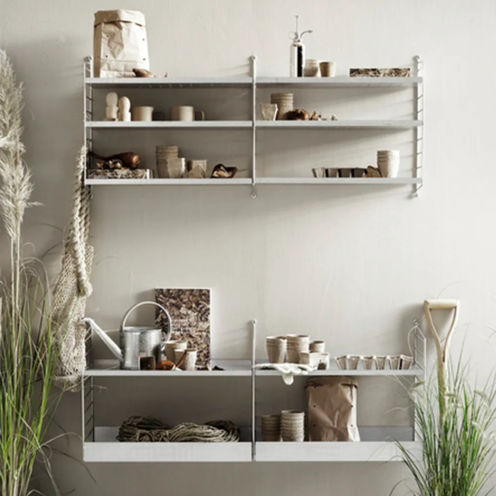 String Outdoor plank, Verzinkt-58x30 cm-hoge rand String