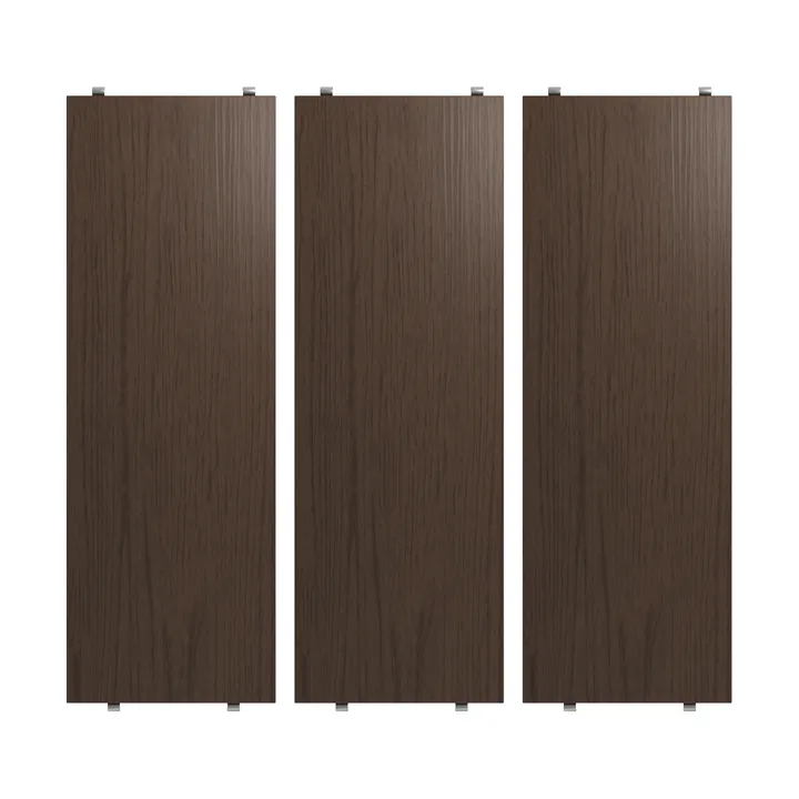 String plank - Donker eiken, 58x20 cm, 3-pack - String