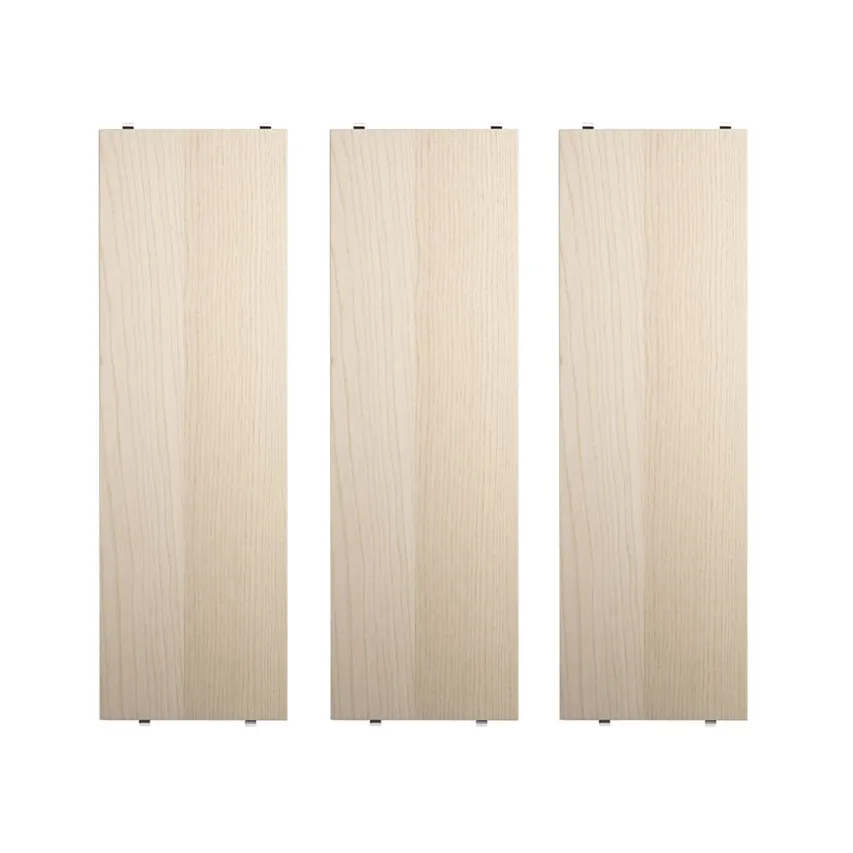 String plank, essenhout, 58x20 cm, 3-pack String