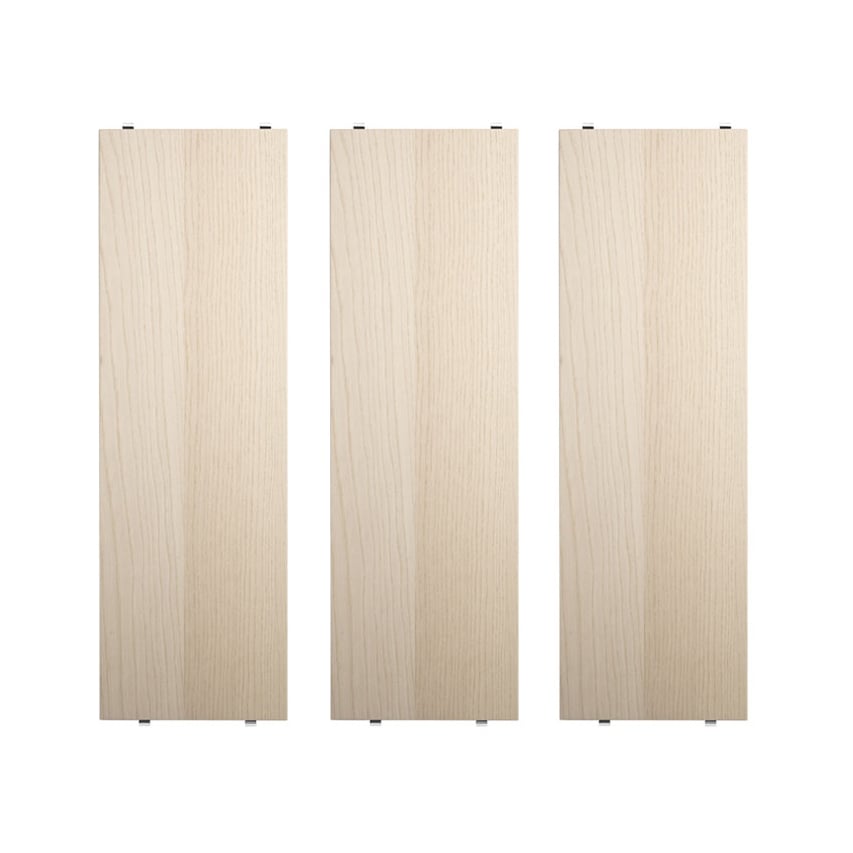 String String plank essenhout, 58x20 cm, 3-pack