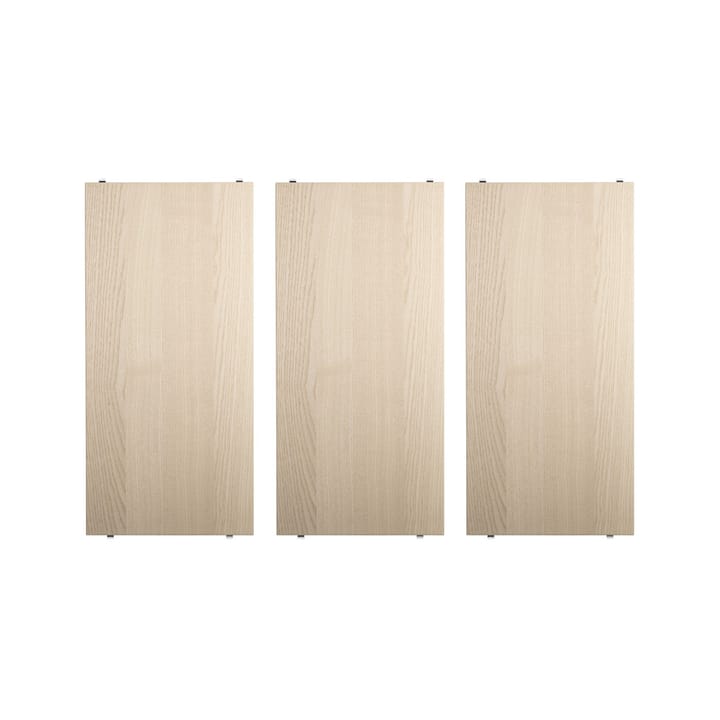 String plank, essenhout, 58x30 cm, 3-pack String