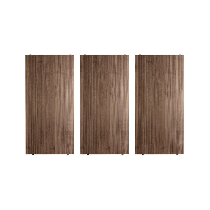 String plank, walnoot, 58x30 cm, 3-pack String