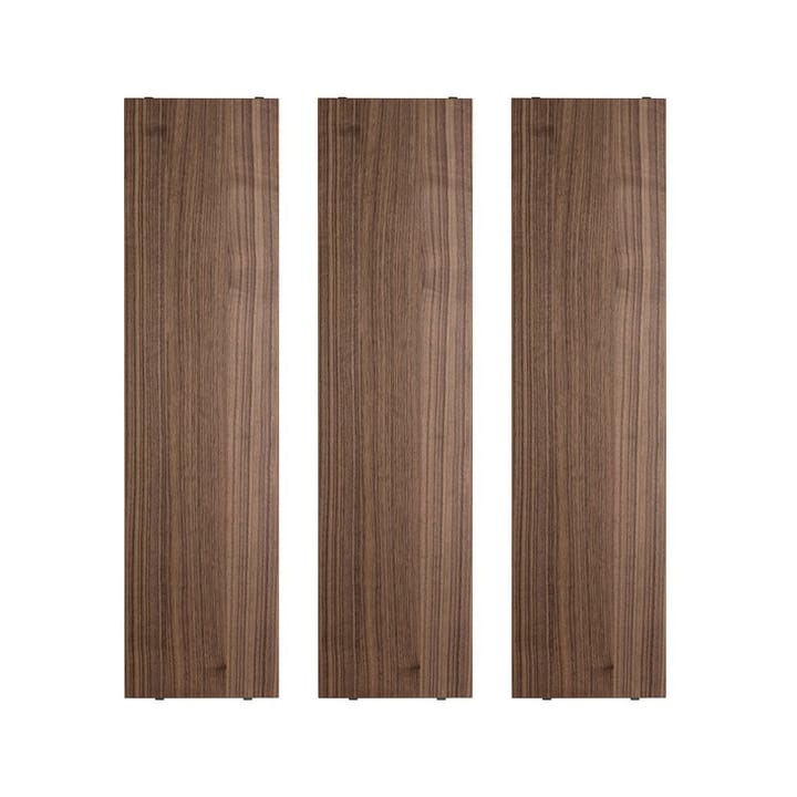 String plank - walnoot, 78x20 cm, 3-pack - String