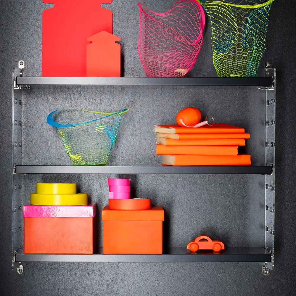 String Plex wandpaneel, Transparant, 75x30 cm, 2-pack String