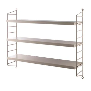 String Pocket boekenplank beige - Beige - String