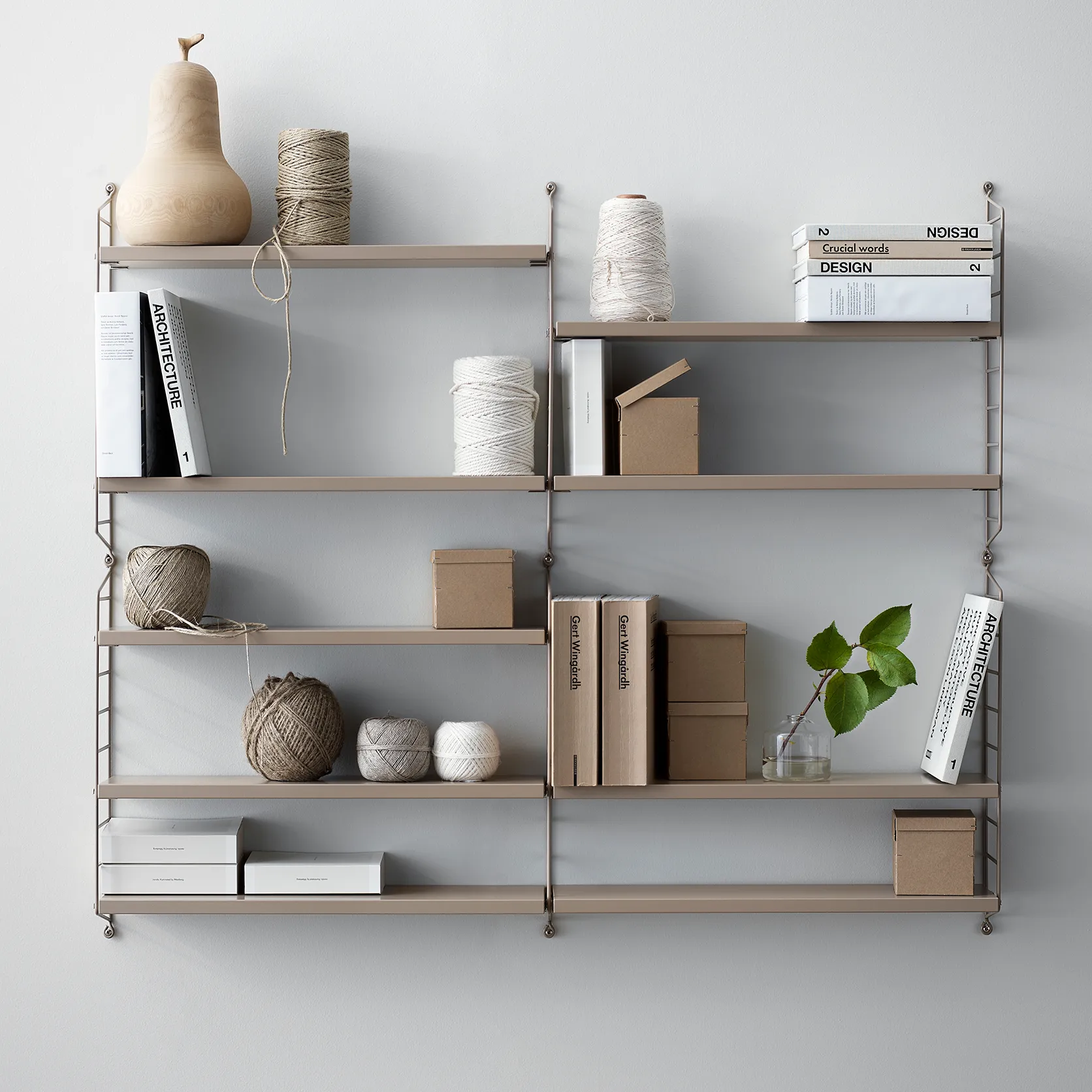 String Pocket boekenplank beige, Beige String