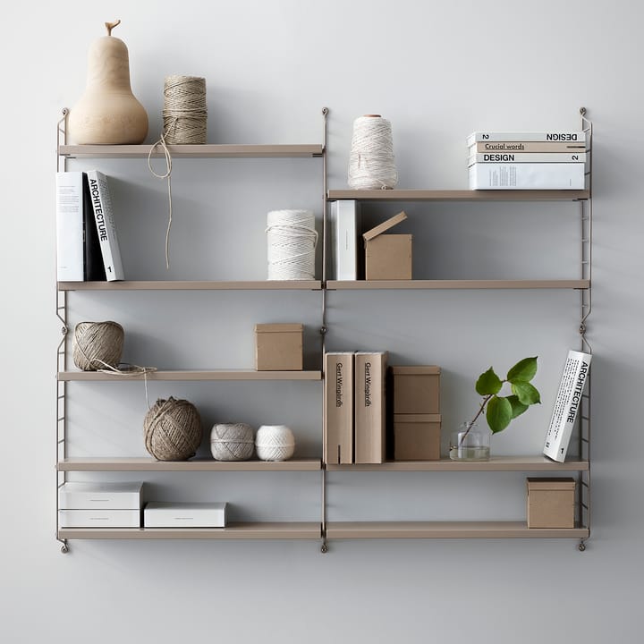 String Pocket boekenplank beige, Beige String
