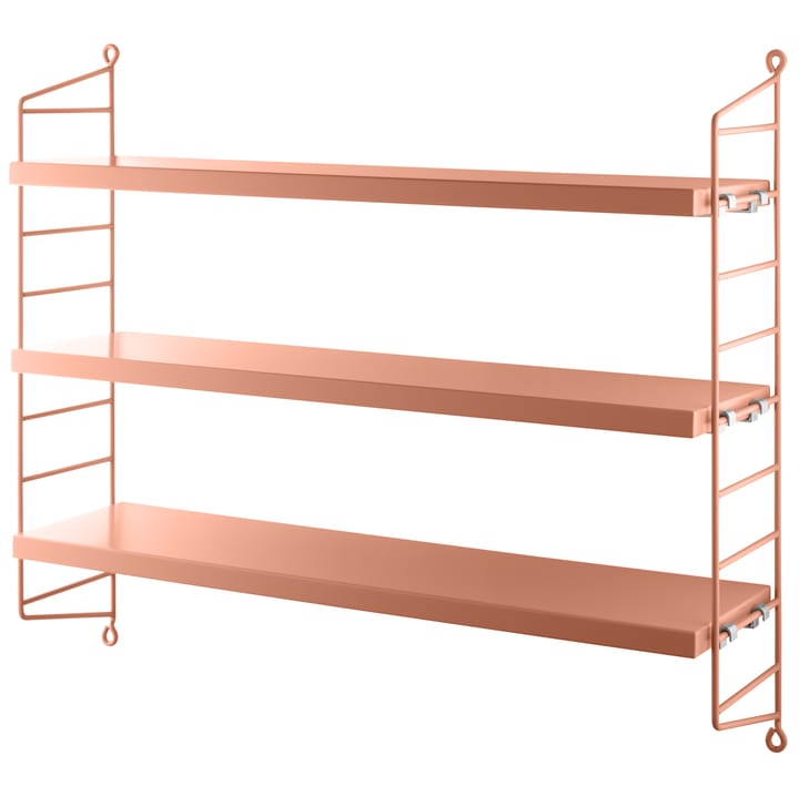 String Pocket boekenplank blush, Blush (roze) String