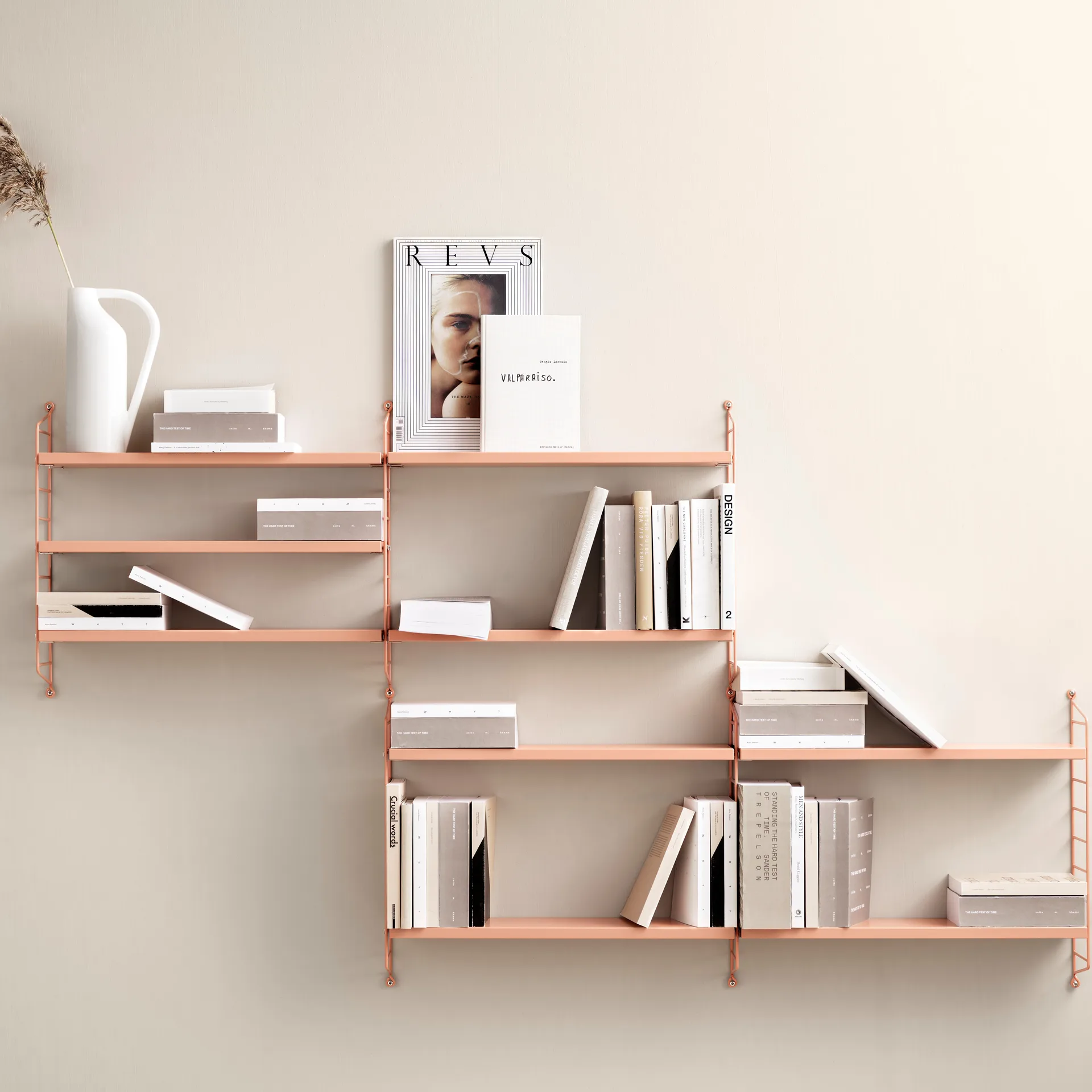 String Pocket boekenplank blush, Blush (roze) String