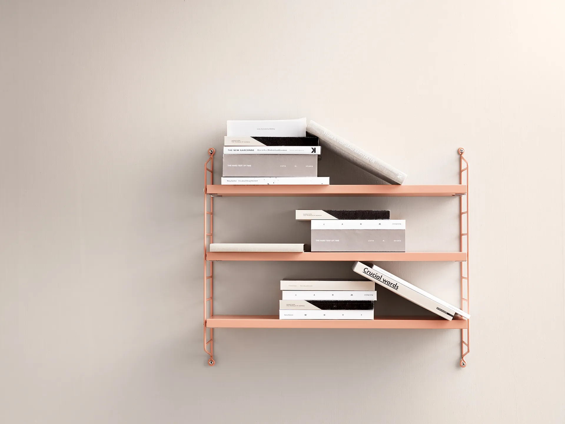 String Pocket boekenplank blush, Blush (roze) String