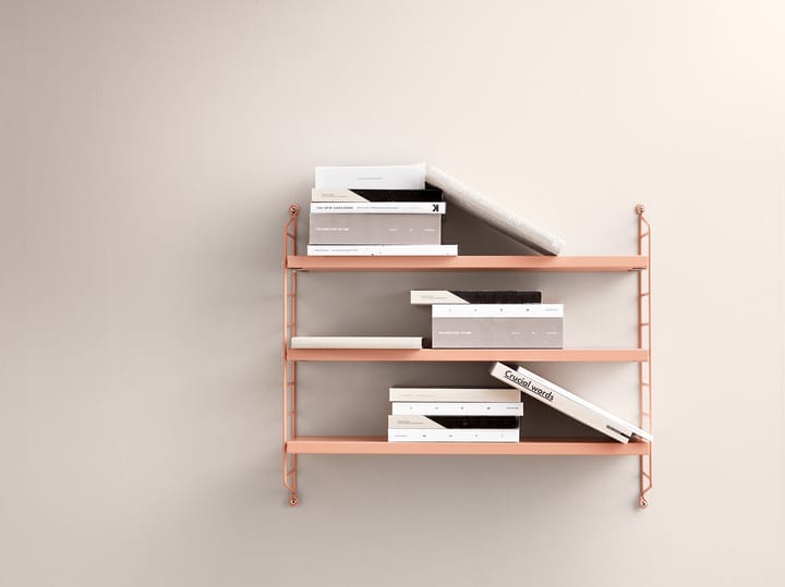String Pocket boekenplank blush, Blush (roze) String