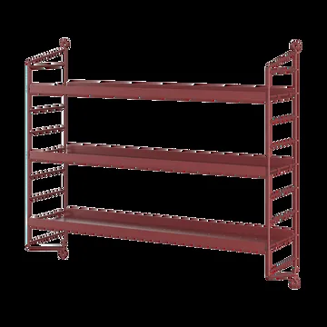 String Pocket boekenplank metaal - Oxtorgsrood - String