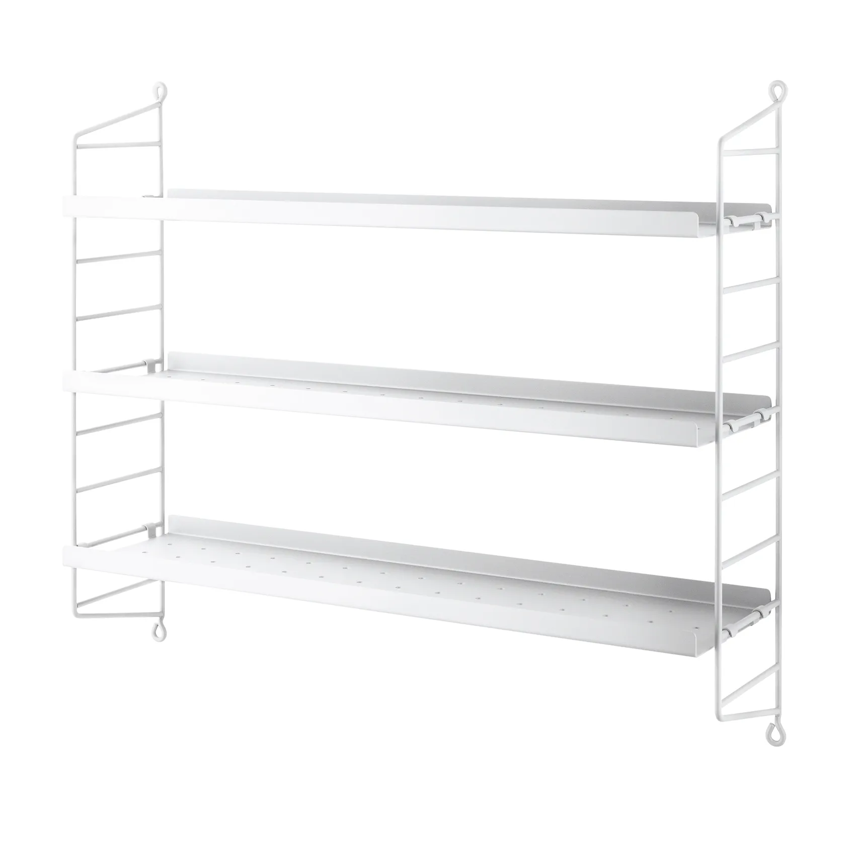 String Pocket boekenplank metaal, Wit String