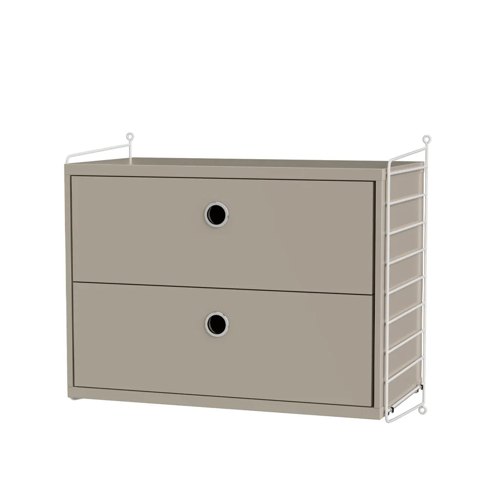 String slaapkamer beige & wit - Combinatie A String