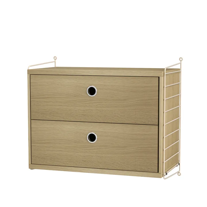String slaapkamer eik & beige - Combinatie A - String