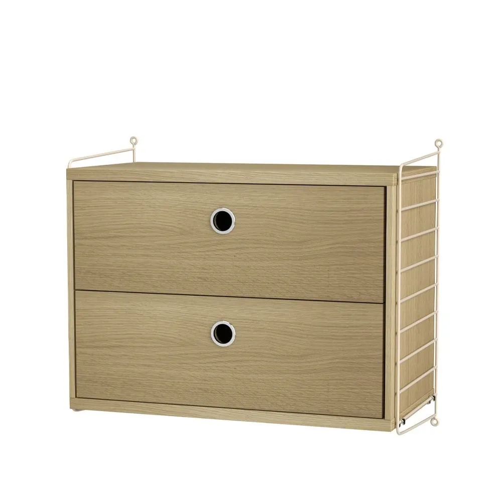 String slaapkamer eik & beige - Combinatie A String