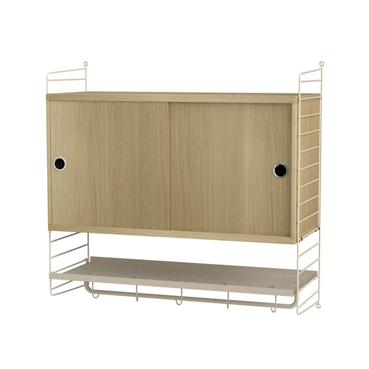 String slaapkamer eik & beige - Combinatie F - String
