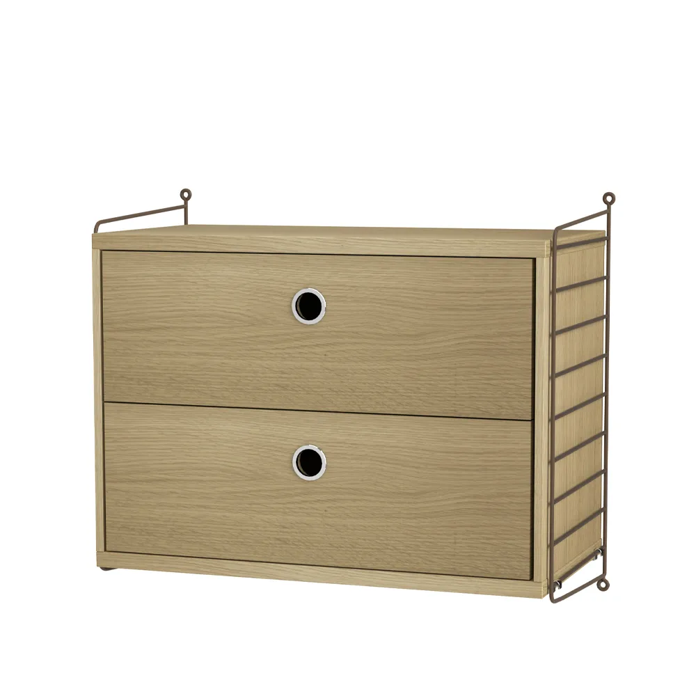 String slaapkamer eik & bruin - Combinatie A String
