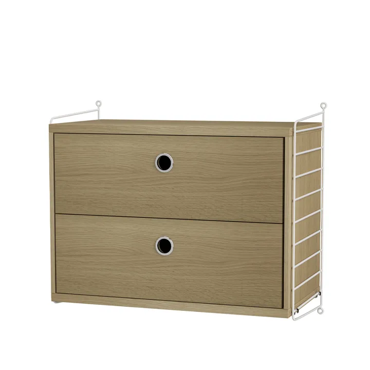 String slaapkamer eik & wit - Combinatie A - String